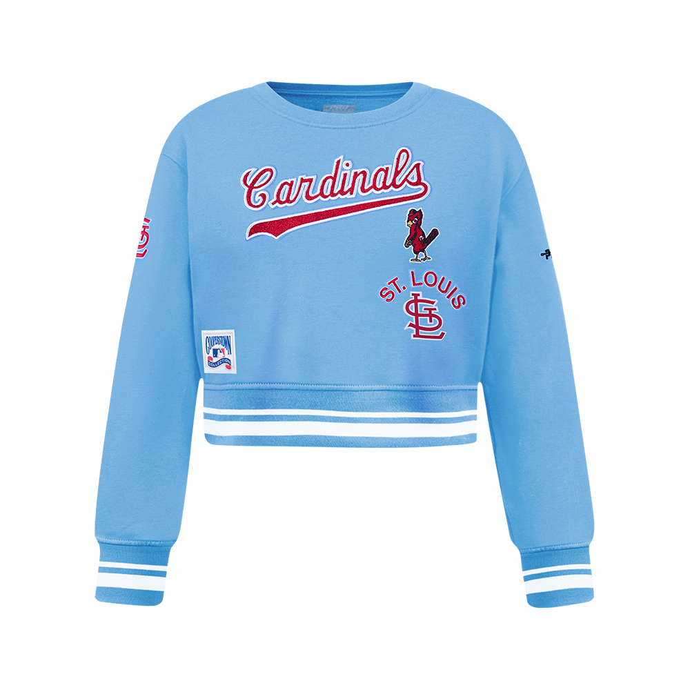 MLB ST. LOUIS CARDINALS RETRO CLASSIC BIG GIRLS RIB FLEECE CREWNECK (U ...