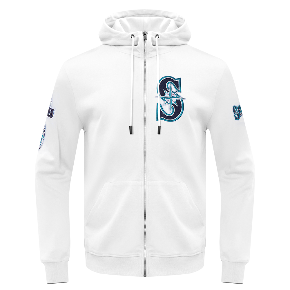 MLB SEATTLE MARINERS CLASSIC CHENILLE MEN'S FULL ZIP PULLOVER