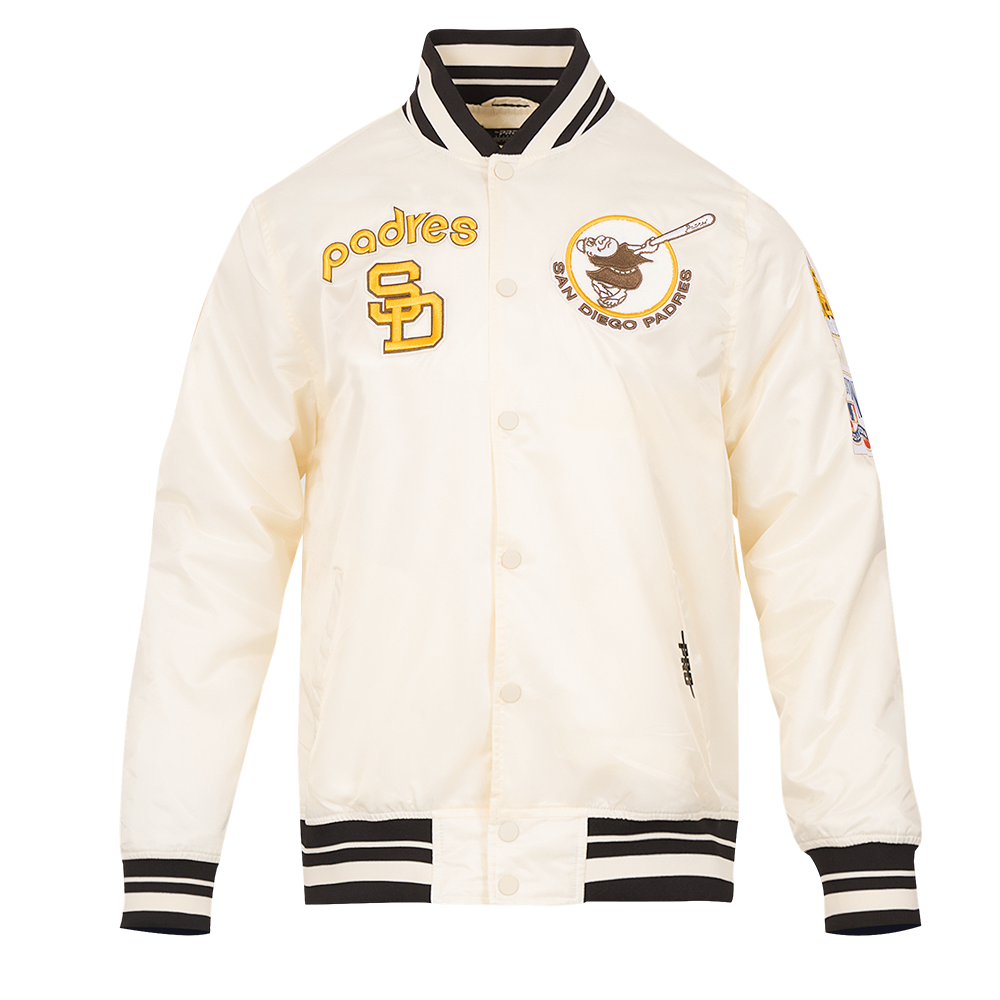 MLB SAN DIEGO PADRES RETRO CLASSIC MEN'S RIB SATIN JACKET