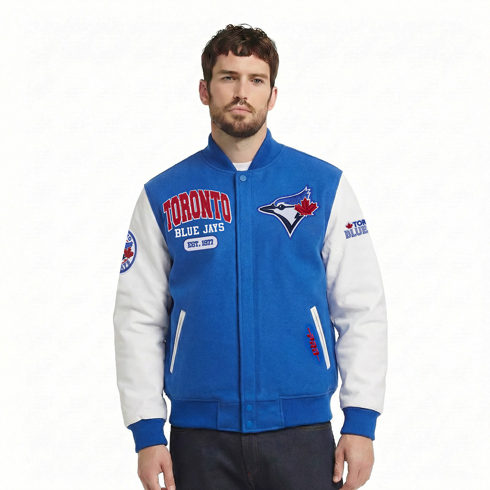 Pro Standard MLB Toronto Blue Jays Varsity Jacket - Men's