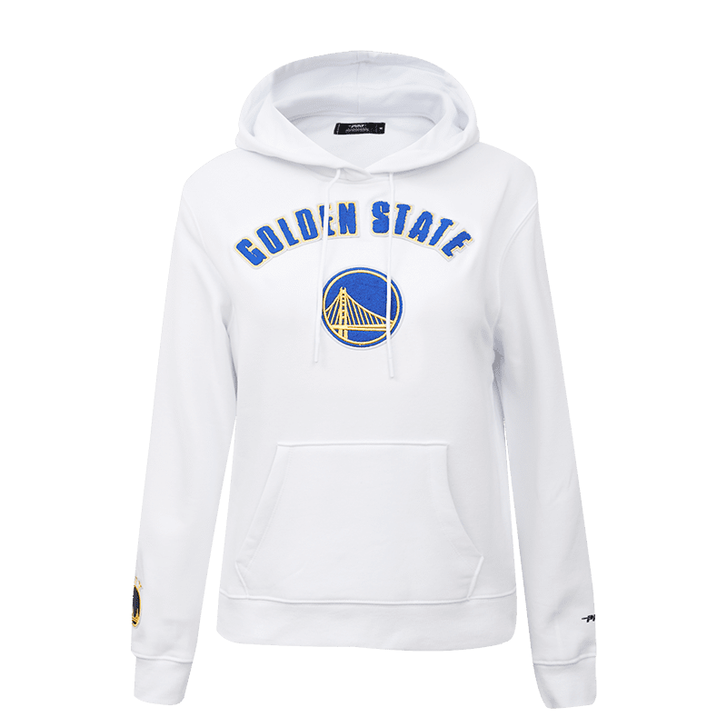 NBA GOLDEN STATE WARRIORS CLASSIC WOMEN'S PULLOVER HOODIE (WHITE