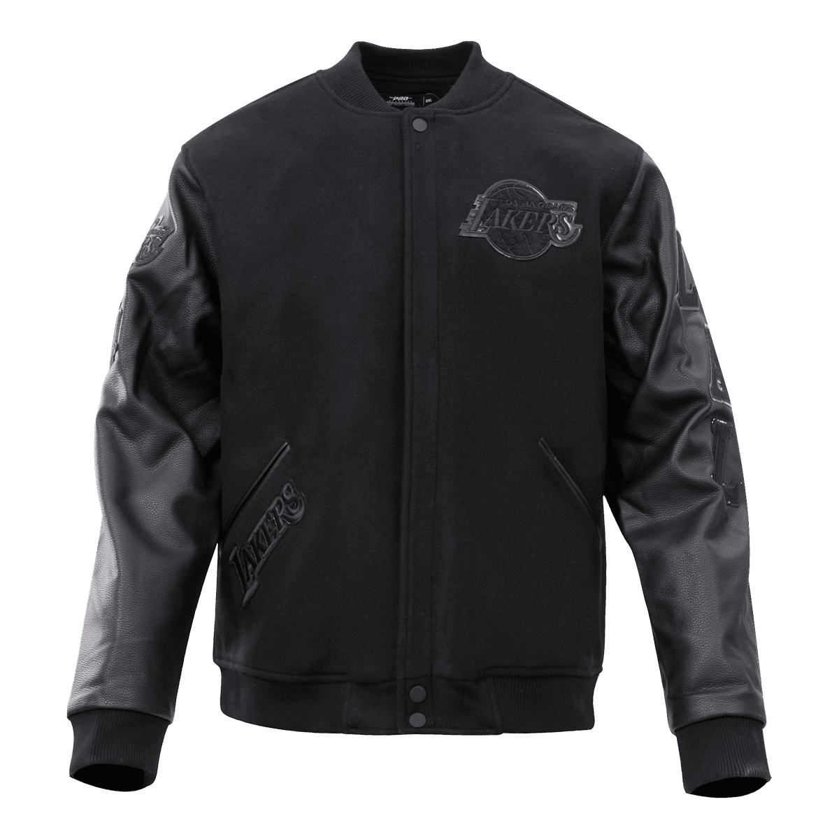 NBA LOS ANGELES LAKERS TRIPLE BLACK MEN'S VARSITY JACKET (BLACK