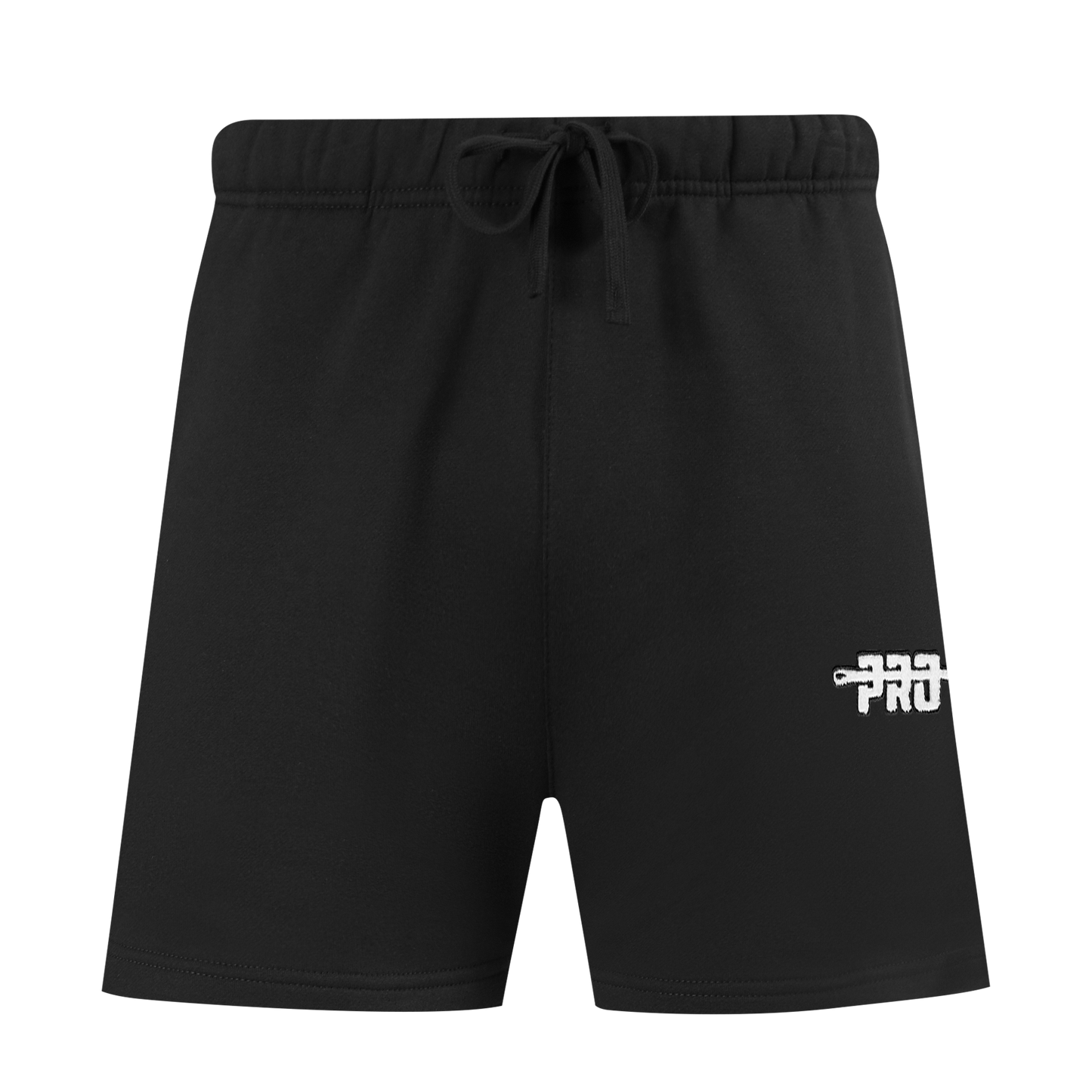 PRO STANDARD CLASSIC CHENILLE WHT LOGO MEN'S FLC SHORT (BLACK)