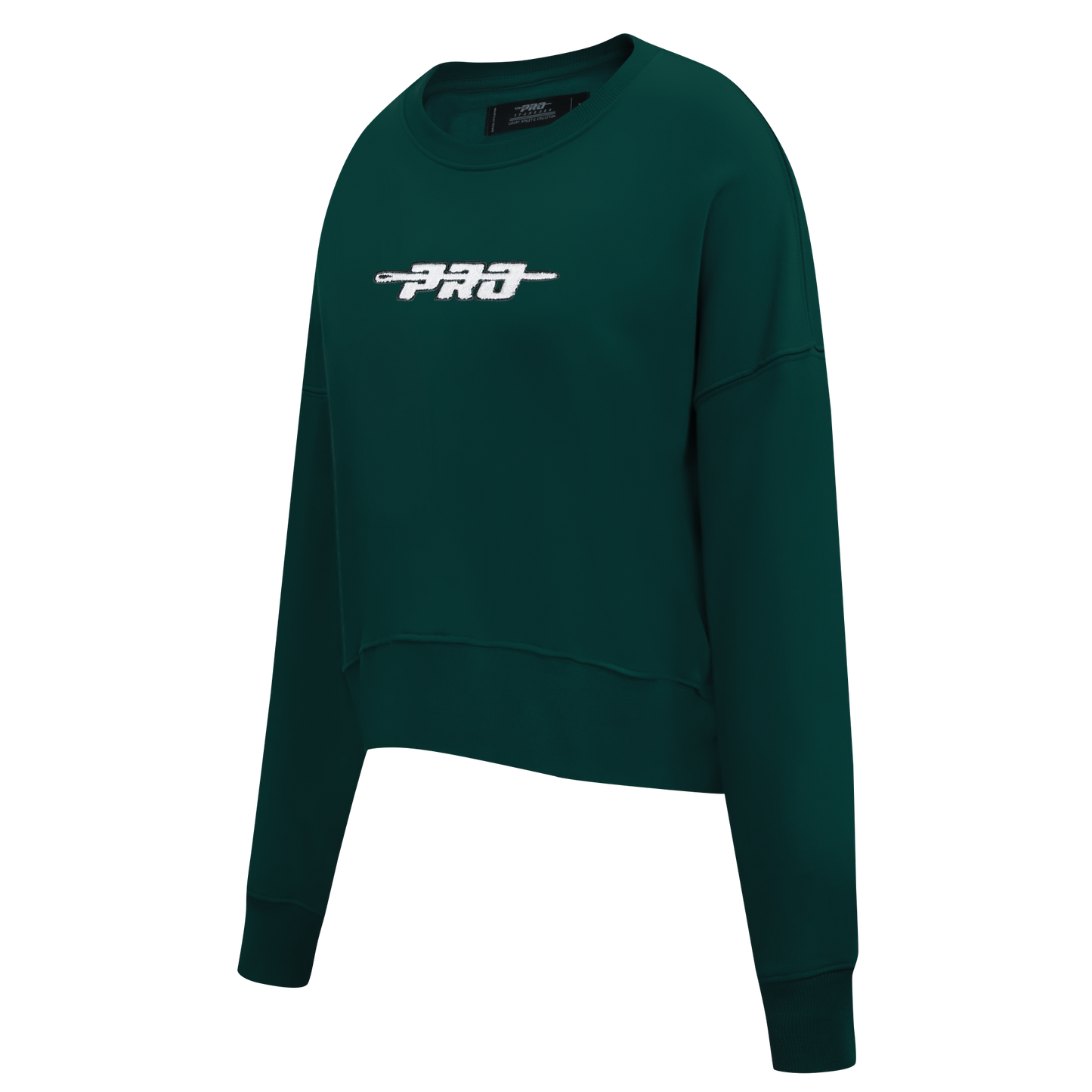 PRO STANDARD CLASSIC CHENILLE WHT LOGO WOMEN'S FLC CREWNECK (FOREST GREEN)