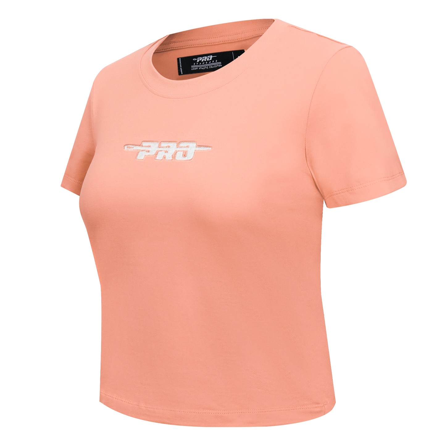 PRO STANDARD CLASSIC CHENILLE WHT LOGO WOMEN'S BABY DOLL TEE (GUAVA)