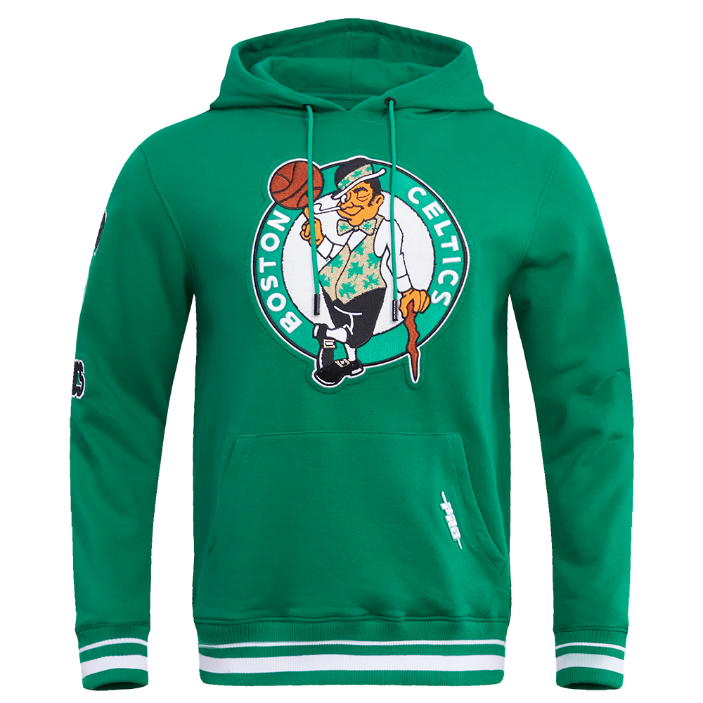 Boston Celtics NBA Express Twill Logo Hoodie - Green