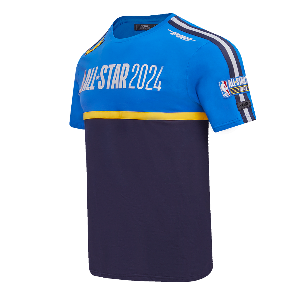 NBA ALL STAR GAME 2024 MEN'S SINGLE JERSEY TEE (MIDNIGHT NAVY/ROYAL BLUE)