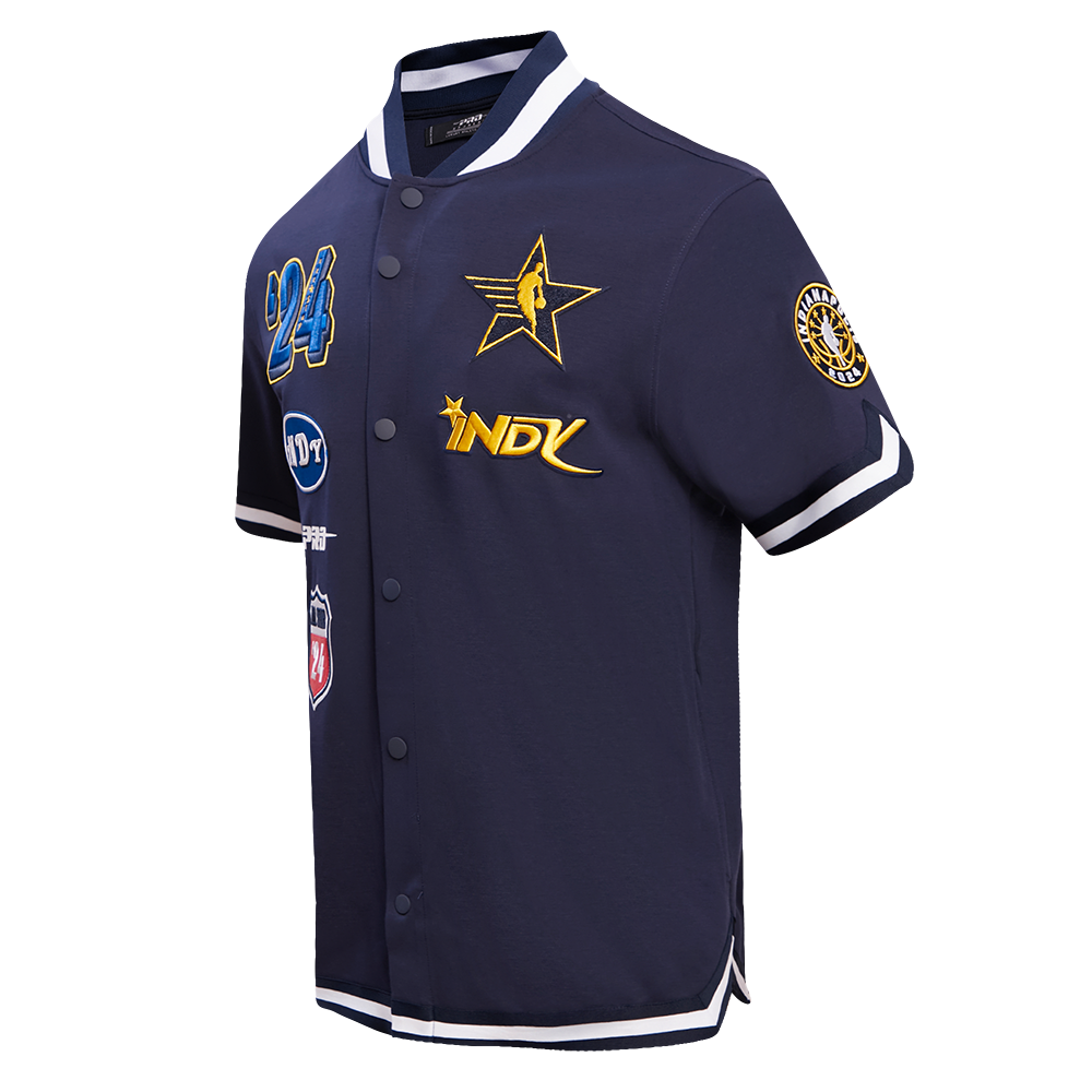 NBA ALL STAR GAME 2024 MEN'S PRO SS DOUBLE KNIT JACKET  (MIDNIGHT NAVY)