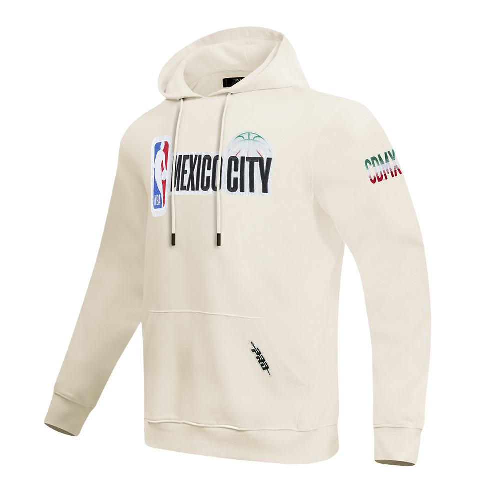 NBA NBA MEXICO CITY GAME 2025 MEN'S DROP SHOULDER FLC PO HOODIE (BLACK)