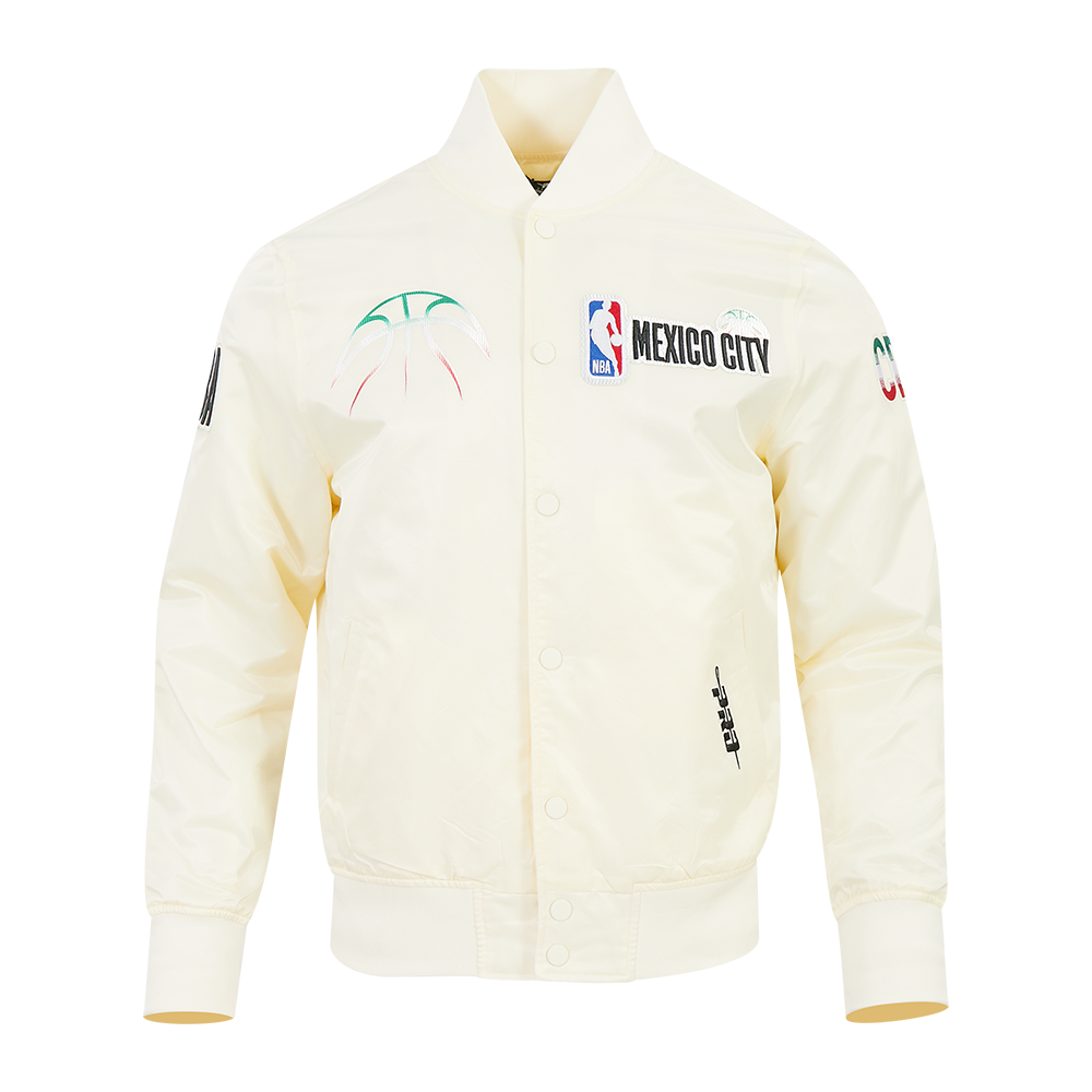 NBA NBA MEXICO CITY GAME 2025 MEN'S DROP SHOULDER FLC PO HOODIE (BLACK)