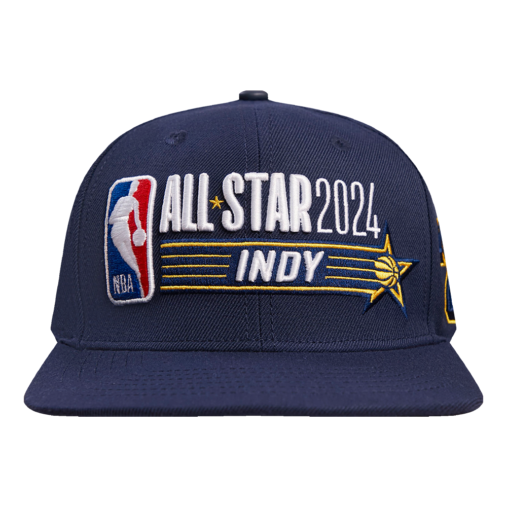 NBA ALL STAR GAME 2024 SIX PANEL FLAT BRIM SNAPBACK MIDNIGHT NAVY Pro Standard