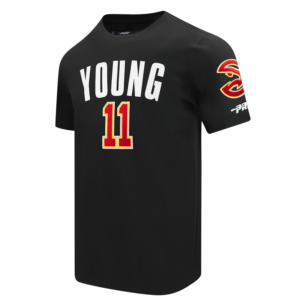 NBA ATLANTA HAWKS TRAE YOUNG #11 CLASSIC PNN MEN'S SJ TEE (BLACK)