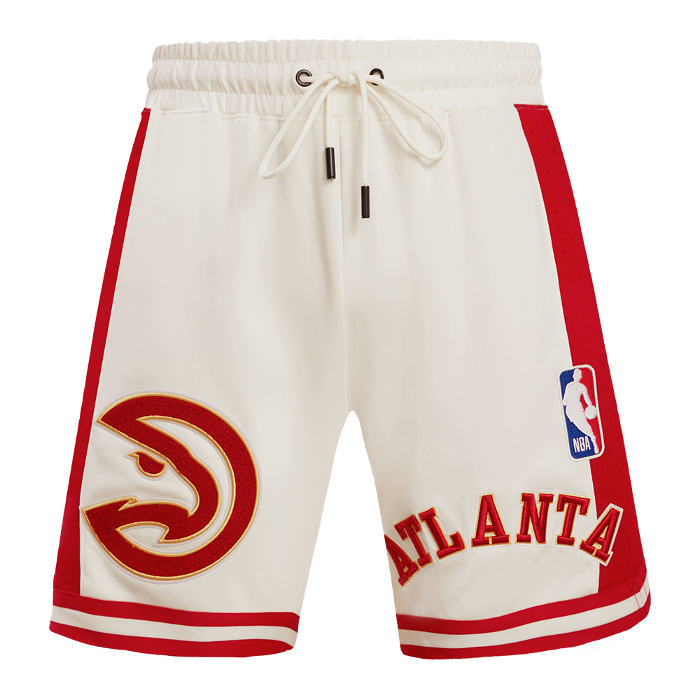 NBA ATLANTA HAWKS RETRO CLASSIC MEN S 2.0 SHORT EGGSHELL RED Pro Standard