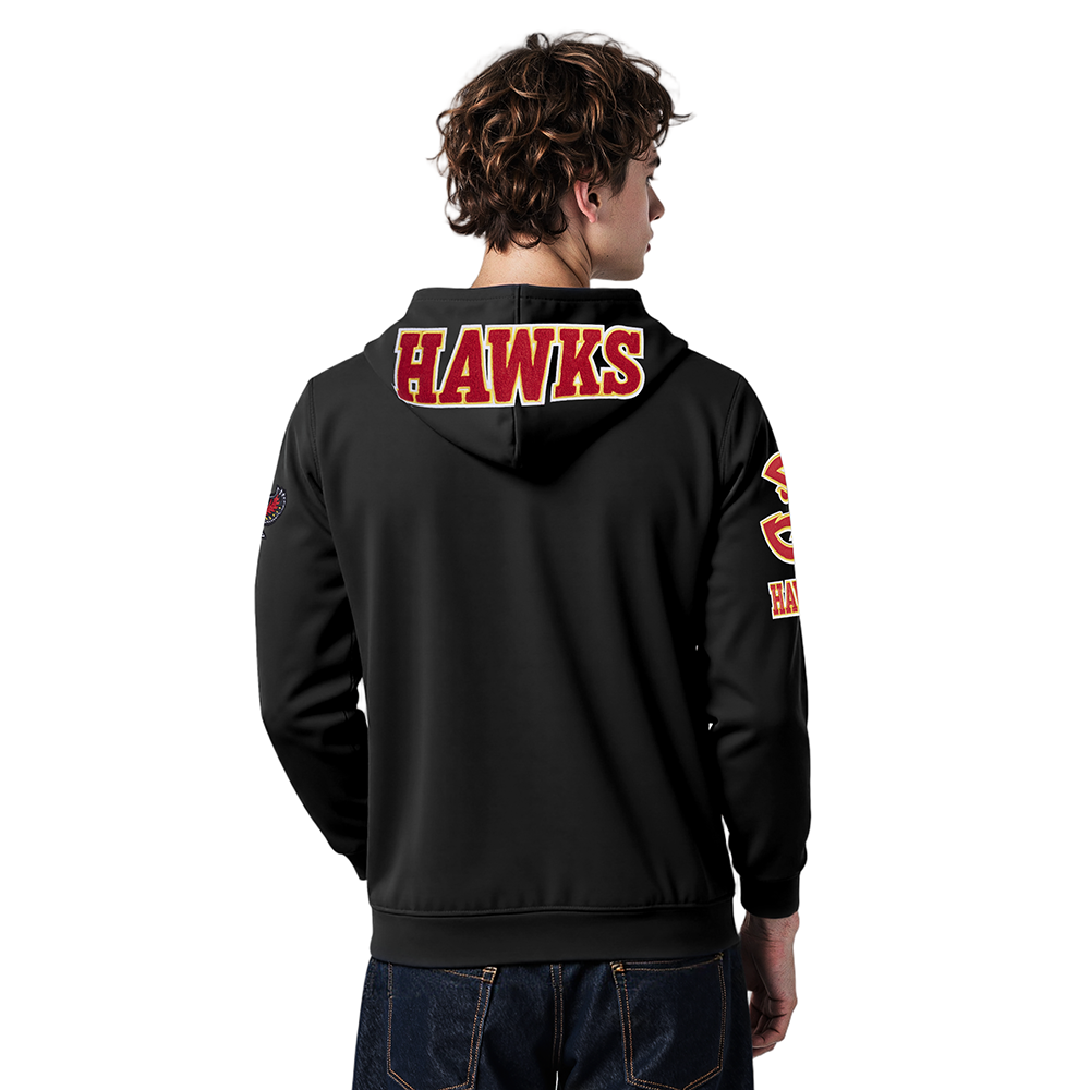 NBA ATLANTA HAWKS TRAE YOUNG #11 CLASSIC PNN MEN'S DK PO HOODIE (BLACK)