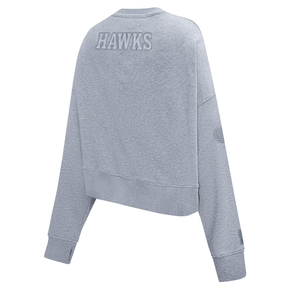 NBA ATLANTA HAWKS NEUTRAL WOMEN'S CREWNECK (DARK HEATHER GRAY)
