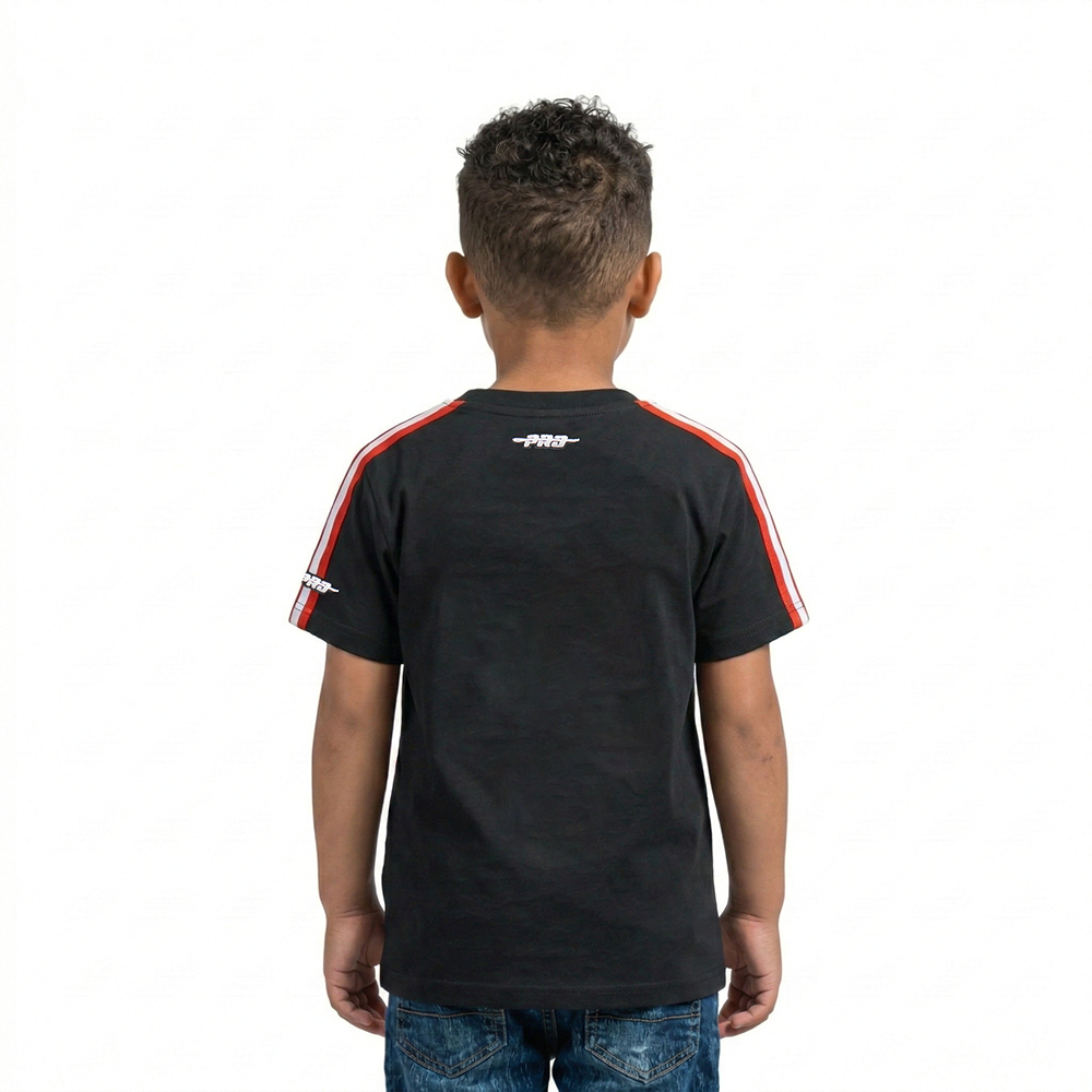 NBA ATLANTA HAWKS RETRO CLASSIC TODDLER BOYS SHORT SLEEVE TAPING TEE(BLACK/RED)