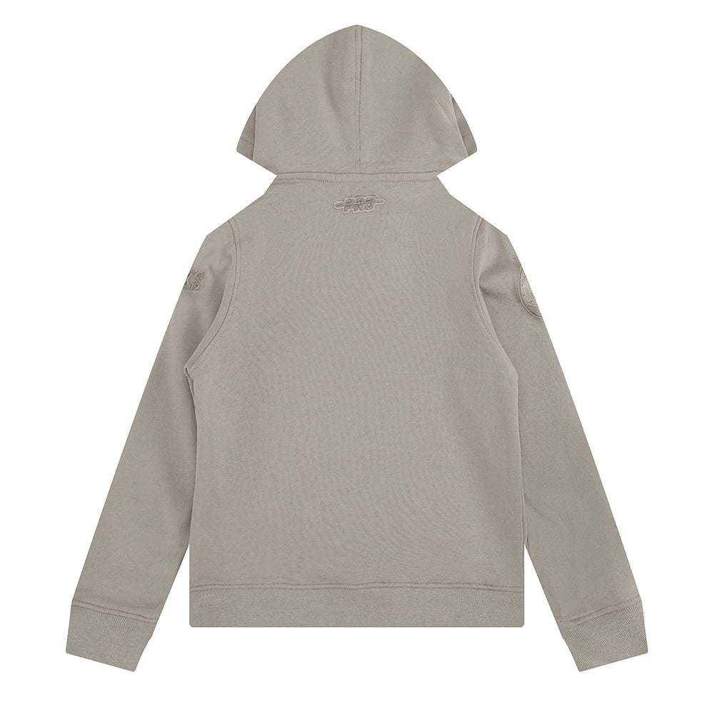 NBA ATLANTA HAWKS NEUTRAL TODDLER BOYS FLEECE PULLOVER HOODIE (TAUPE)