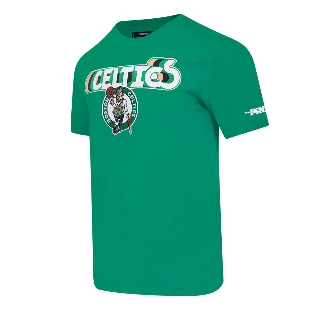 NBA BOSTON CELTICS RETRO ELEVATION MEN'S SINGLE JERSEY TEE (KELLY GREEN)