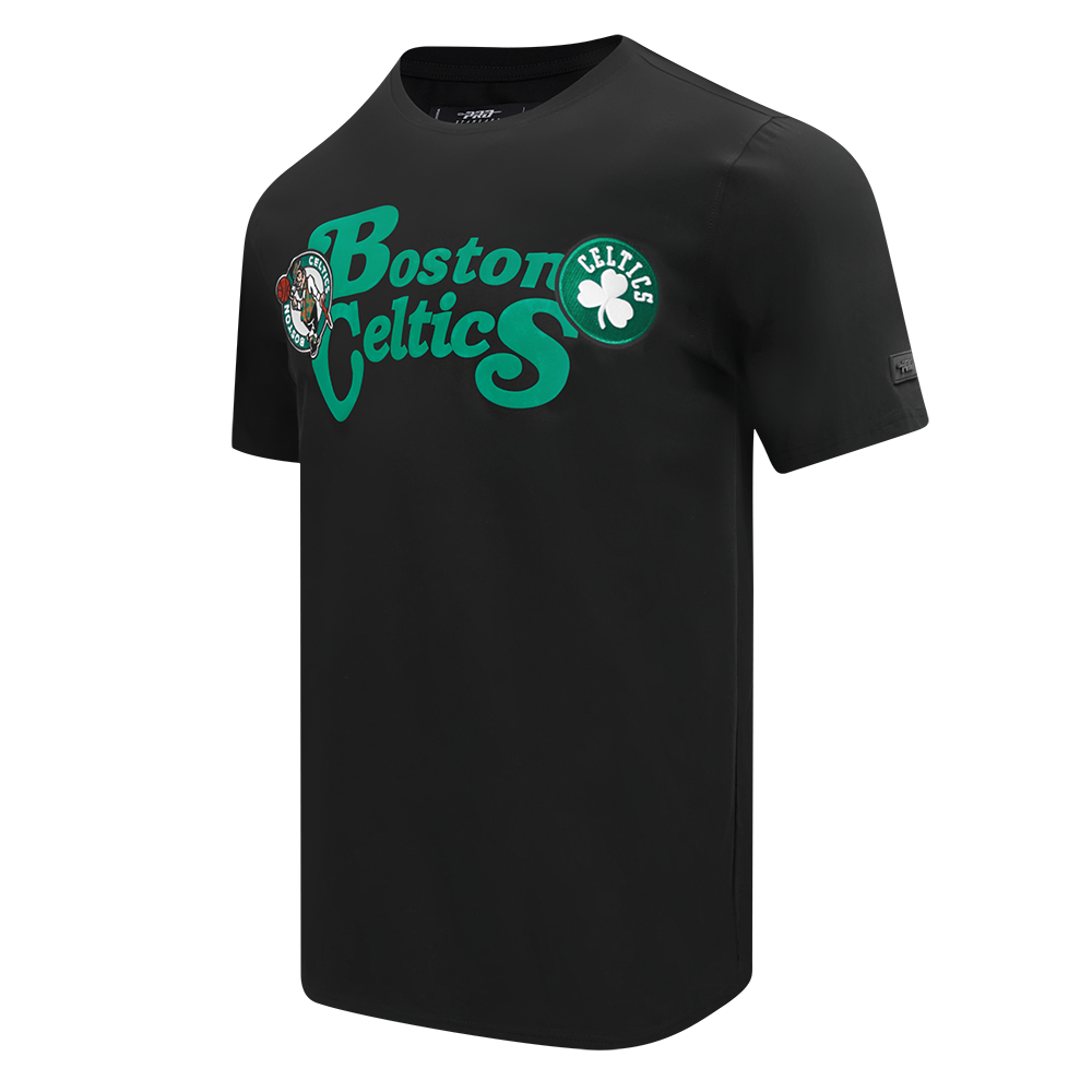 NBA BOSTON CELTICS SOUVENIR MEN'S SINGLE JERSEY TEE (BLACK)