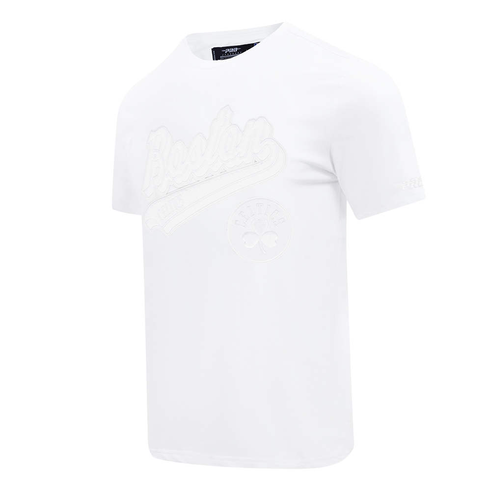 NBA BOSTON CELTICS WHITE OUT MEN'S SINGLE JERSEY TEE (WHITE)
