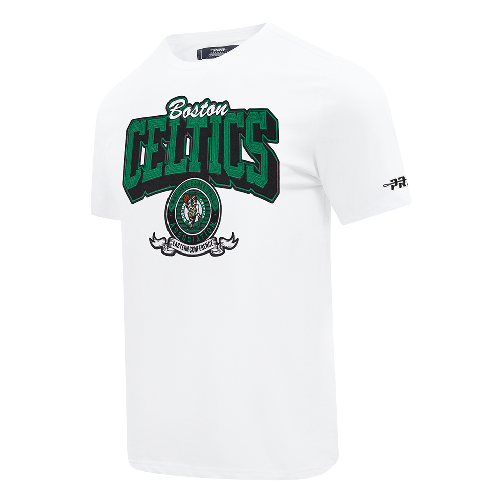 NBA BOSTON CELTICS TEAM BADGE MEN'S WM SJ TEE (WHITE)