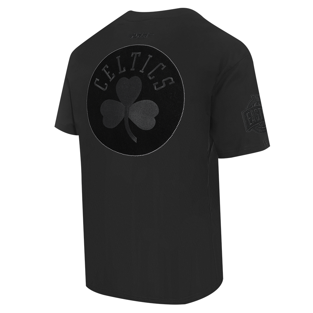 NBA BOSTON CELTICS BLACKOUT MEN'S CJ DROP SHOULDER TEE (BLACK)