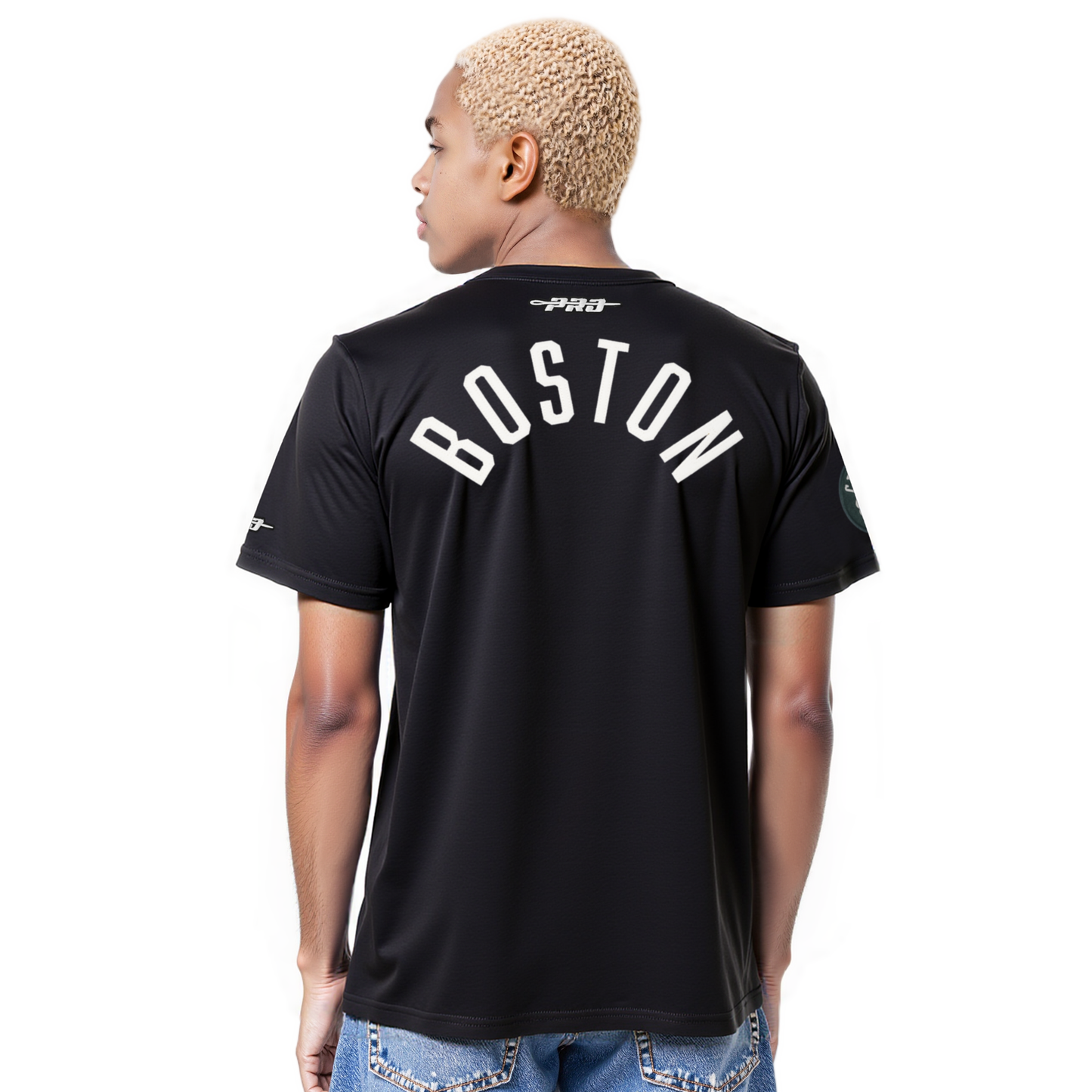 NBA BOSTON CELTICS MODERN ORIGINALS MEN'S SJ TEE (BLACK)