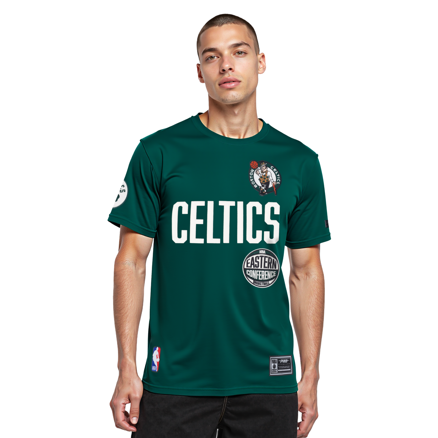 NBA BOSTON CELTICS MODERN ORIGINALS MEN'S SJ TEE (FOREST GREEN)