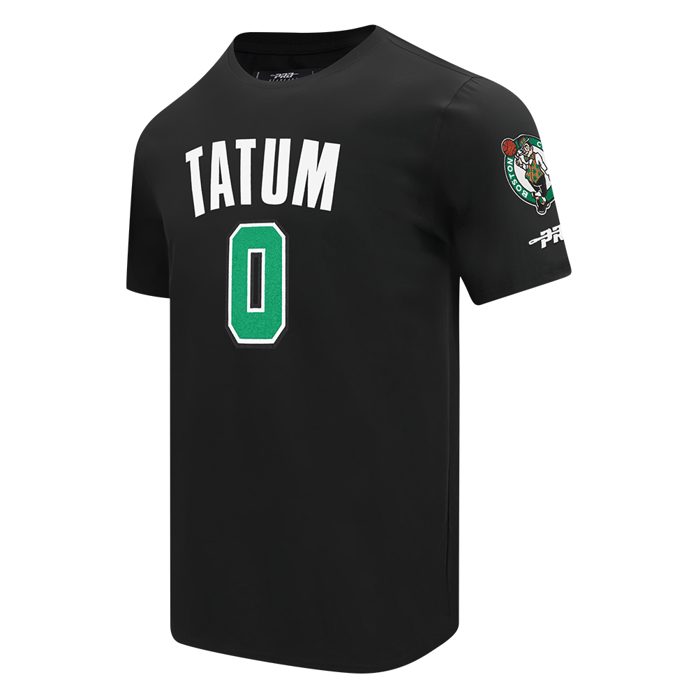 NBA BOSTON CELTICS JAYSON TATUM #0 CLASSIC PNN MEN'S SJ TEE (BLACK)