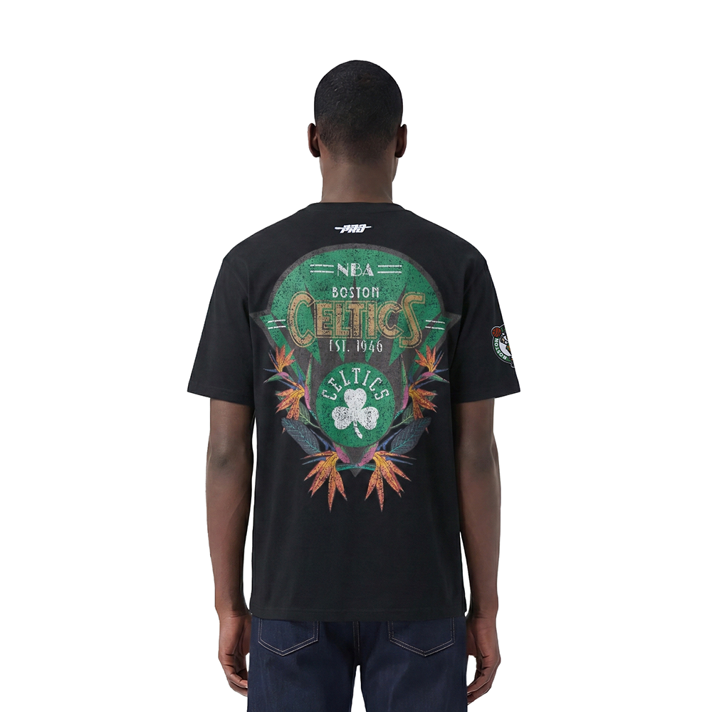 NBA BOSTON CELTICS PARADISE MEN'S S/S TEE (BLACK)