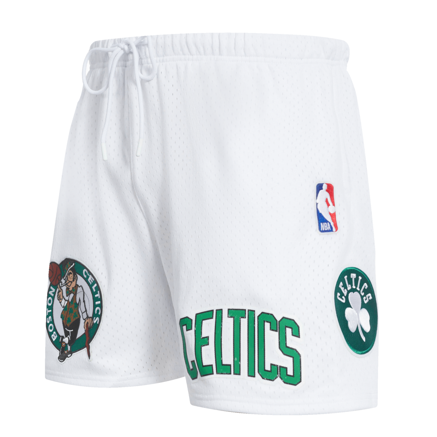 NBA BOSTON CELTICS CLASSIC MESH MEN S SHORT WHITE Pro Standard