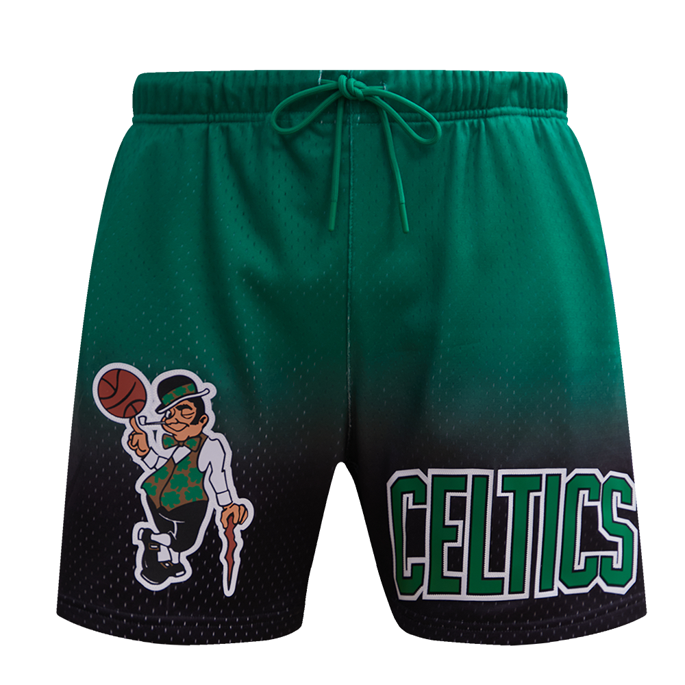 NBA BOSTON CELTICS TEAM MEN S MESH SHORT BLACK KELLY GREEN Pro