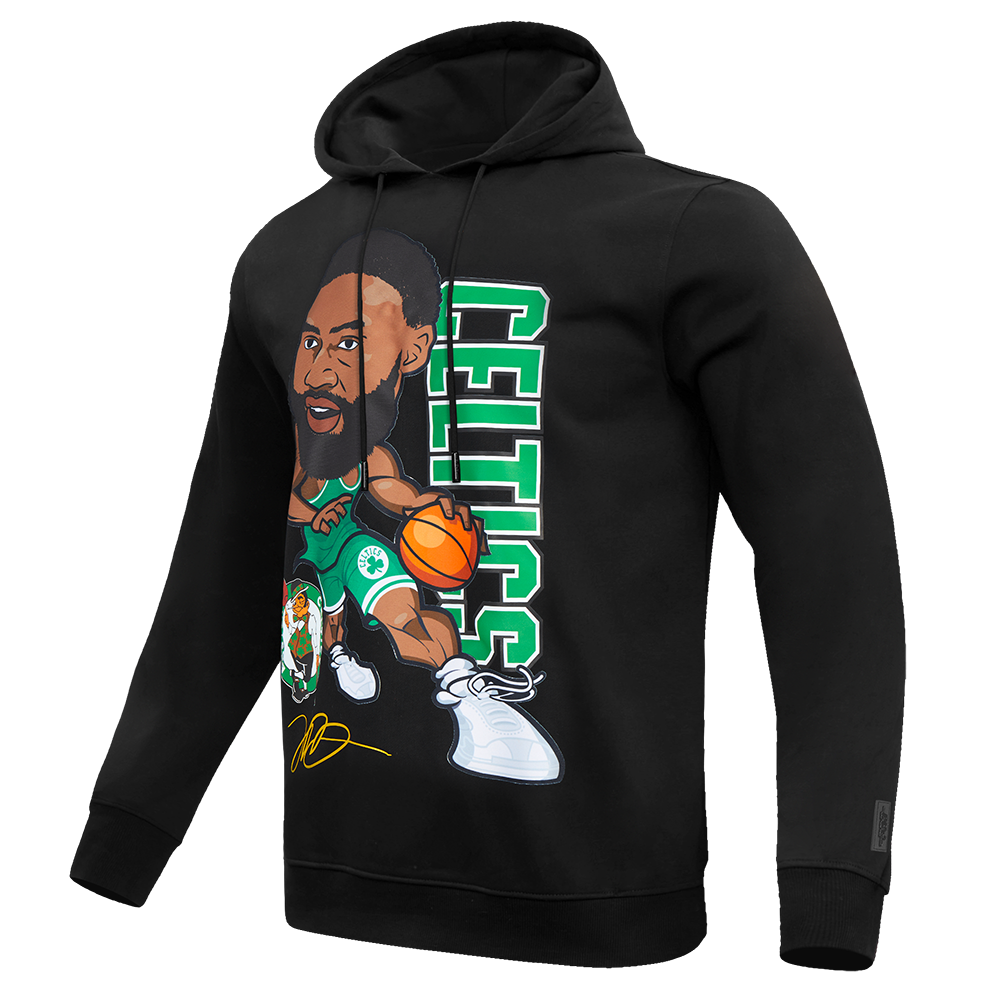 NBA BOSTON CELTICS JAYLEN BROWN #7 DRIVE FLEECE PULLOVER HOODIE (BLACK)