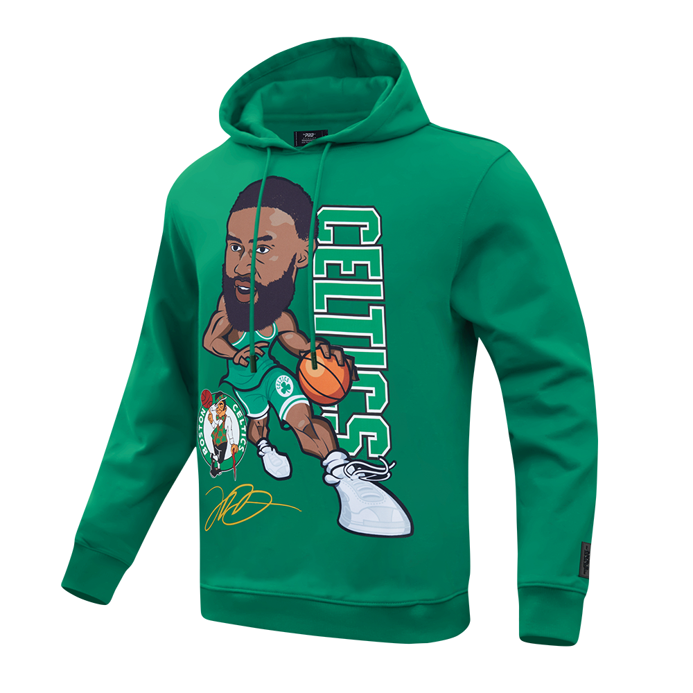 NBA BOSTON CELTICS JAYLEN BROWN #7 DRIVE MEN'S FLC PO HOODIE  (KELLY GREEN)