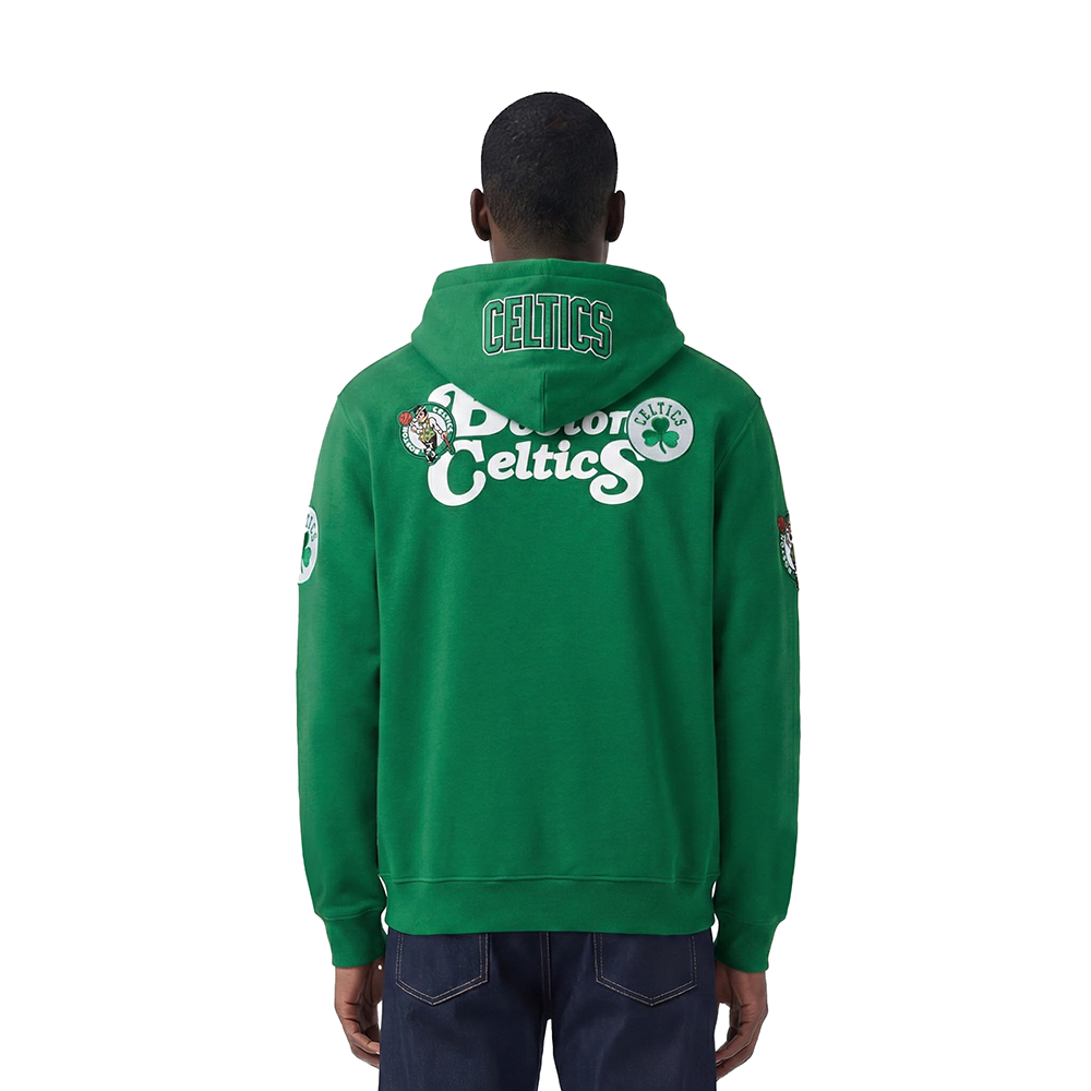 NBA BOSTON CELTICS SOUVENIR MEN'S FLEECE PULLOVER HOODIE (KELLY GREEN)