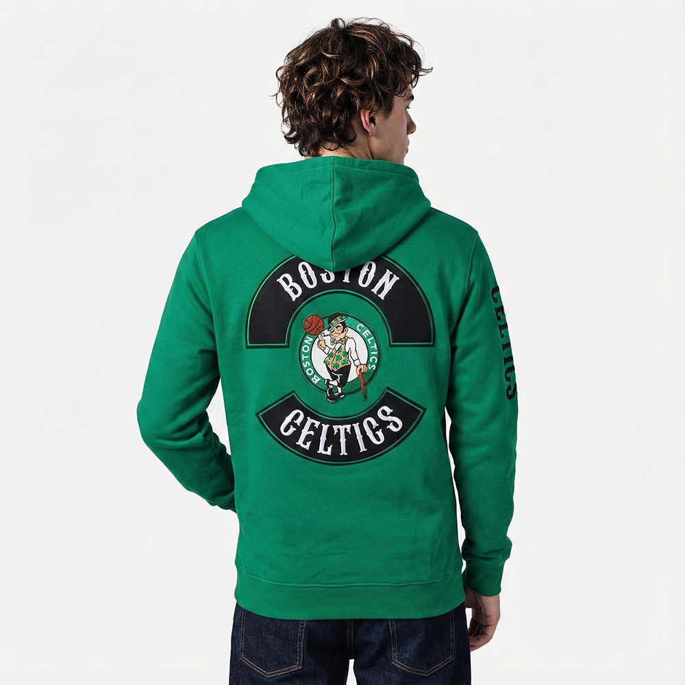 NBA BOSTON CELTICS BORN FOR SPORT MEN'S FLC PO HOODIE (KELLY GREEN)