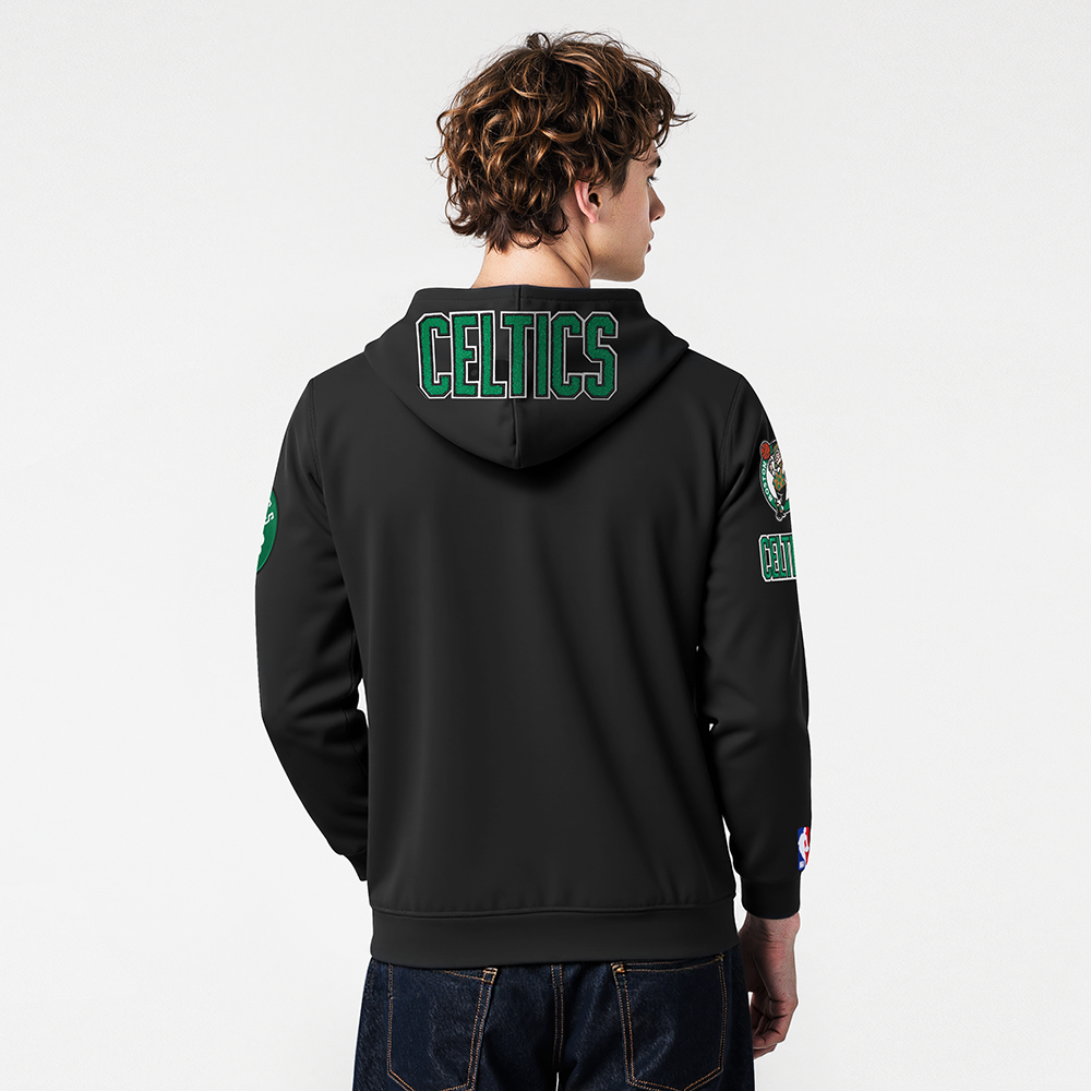 NBA BOSTON CELTICS JAYSON TATUM #0 CLASSIC PNN MEN'S DK PO HOODIE (BLACK)