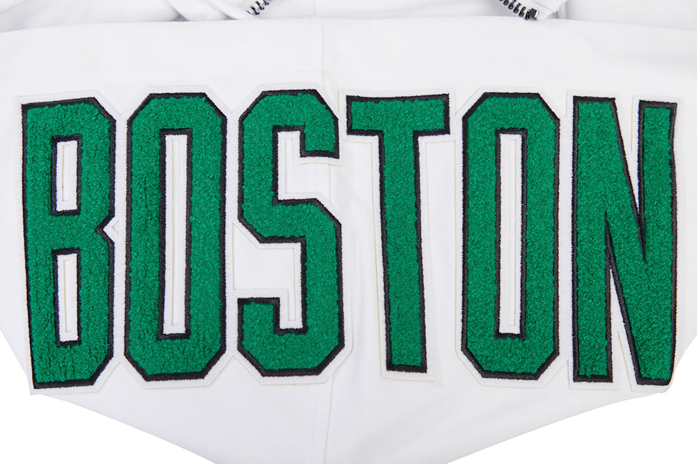 Boston Celtics FISLL Chenille Patch Tonal Crew Sweatshirt - Black