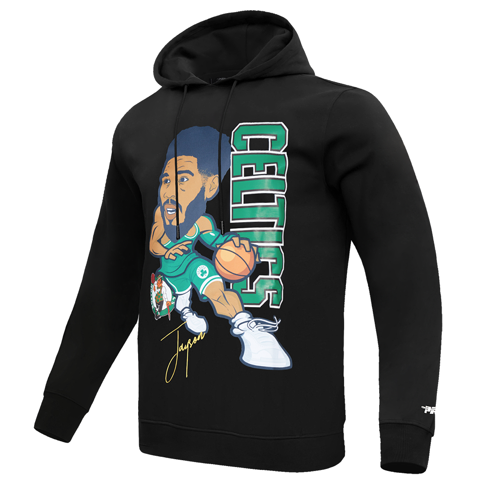 NBA BOSTON CELTICS JAYSON TATUM #0 DRIVE FLEECE PULLOVER HOODIE (BLACK)
