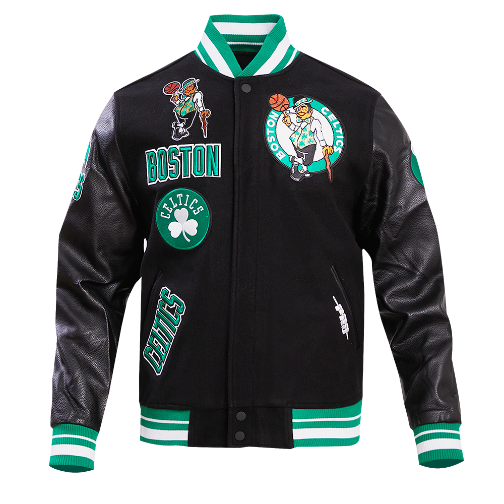 Boston Celtics Capsule Mash Up White Satin Jacket