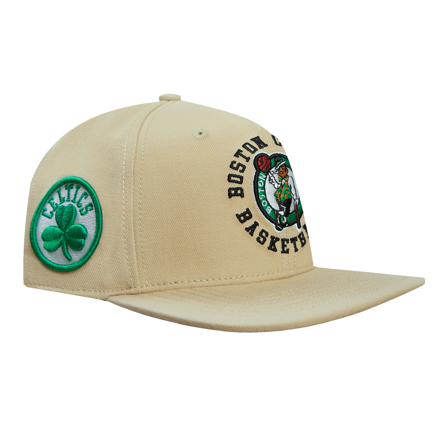 NBA BOSTON CELTICS HYBRID UNISEX WOOL SNAPBACK HAT (KHAKI)