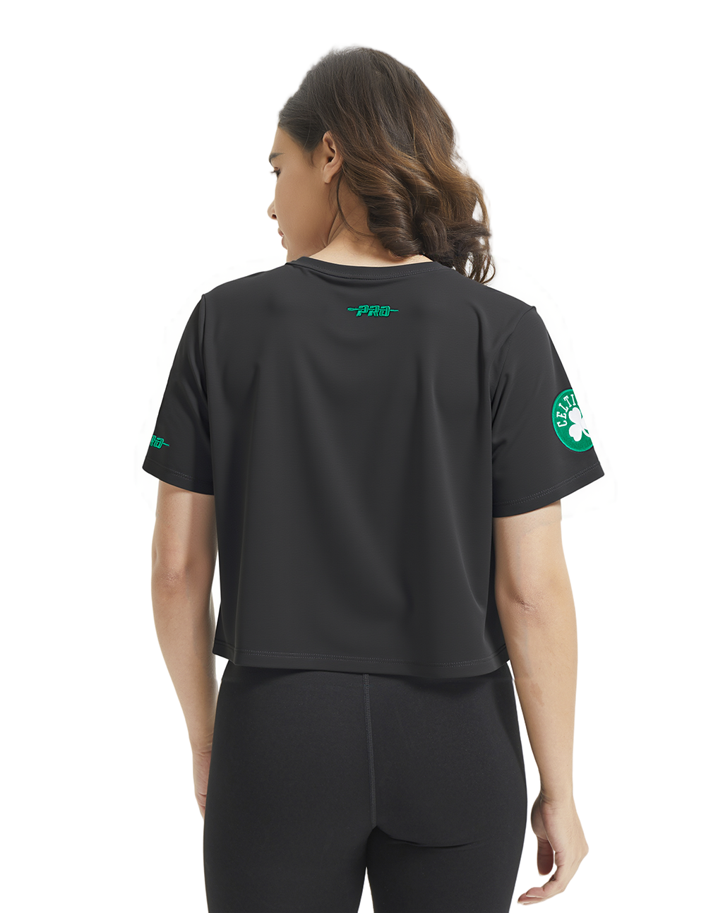 NBA BOSTON CELTICS LEGACY WOMEN'S SJ SLIM FIT TEE (BLACK)