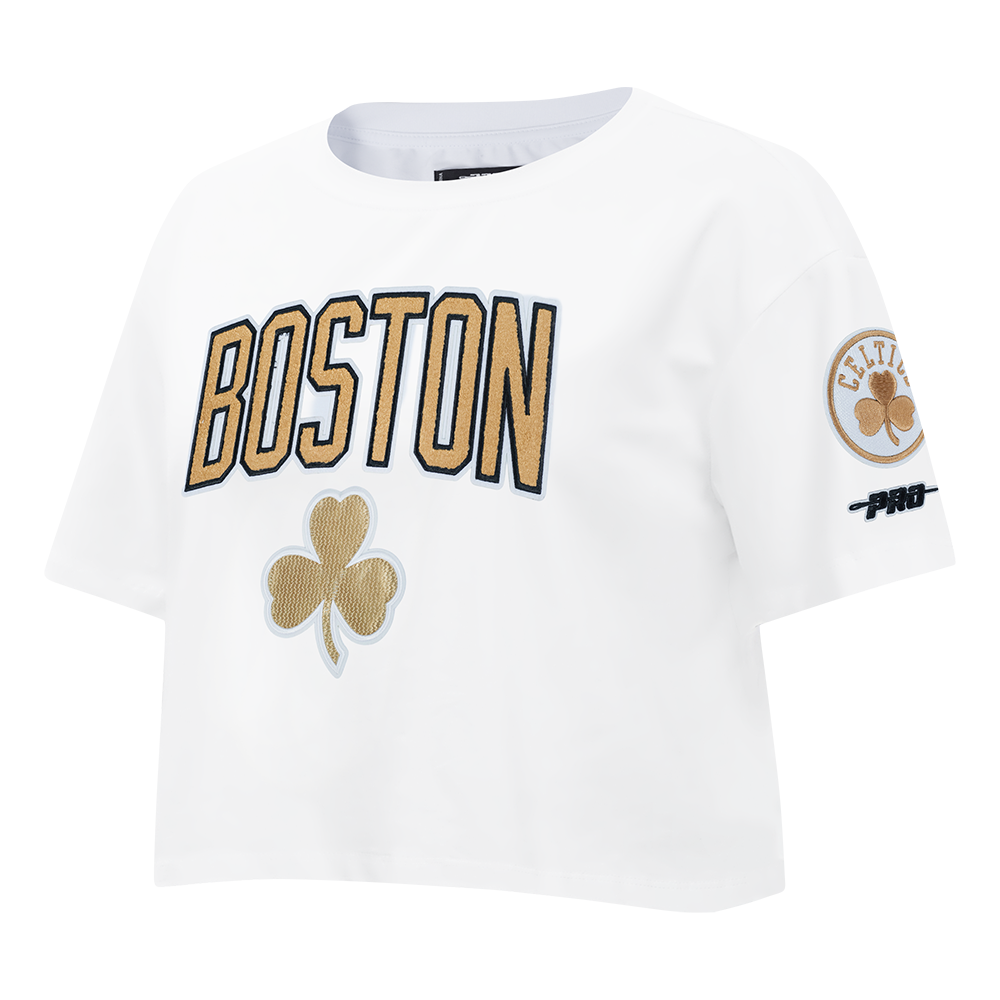 NBA BOSTON CELTICS CITY EDITION 25-26 WOMEN'S SJ BOXY TEE (WHITE)