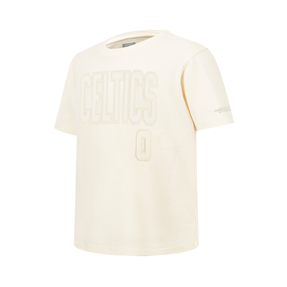 NBA BOSTON CELTICS Jayson Tatum #0 NEUTRAL PNN BIG BOY'S SS TEE (EGGSHELL)