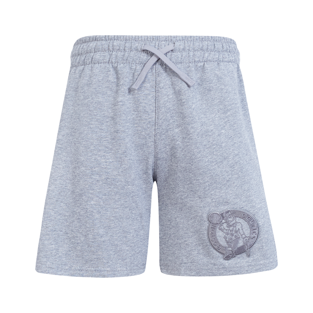NBA BOSTON CELTICS NEUTRAL BIG BOYS FLC SHORT (DARK HEATHER GRAY)