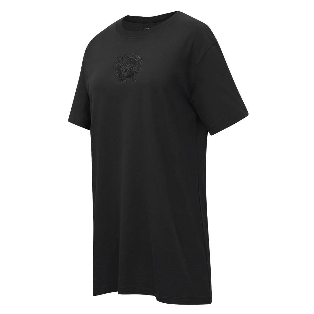 NBA BOSTON CELTICS NEUTRAL WOMEN'S T-SHIRT DRESS (BLACK)