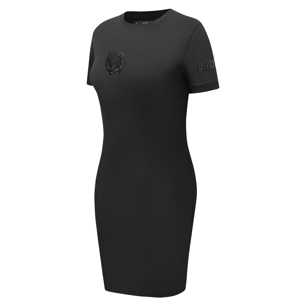 NBA BOSTON CELTICS TRIPLE BLACK WOMEN'S BODY CON DRESS (TRIPLE BLACK)