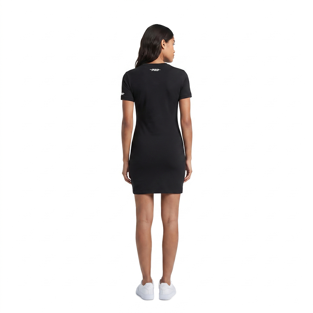 NBA BOSTON CELTICS STAMPED WOMEN'S BODY CON DRESS (BLACK)