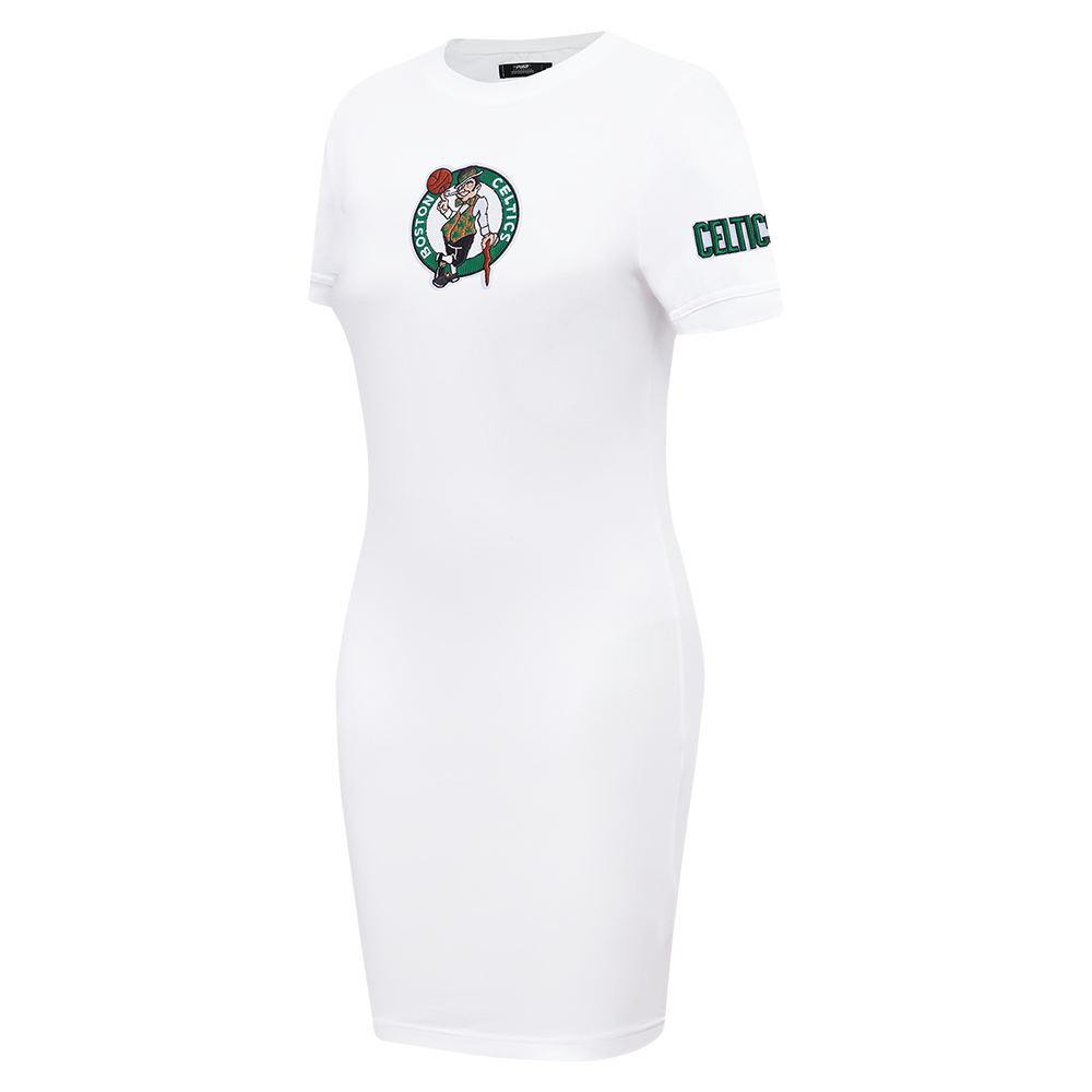 NBA BOSTON CELTICS CLASSIC WOMEN'S BODY CON DRESS (WHITE)