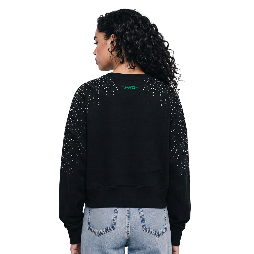 NBA BOSTON CELTICS LEGACY WOMEN'S FLC CREWNECK (BLACK)